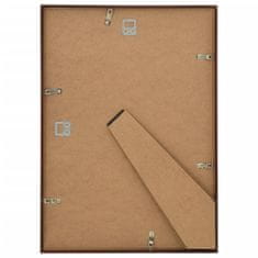 Vidaxl Fotorámečky koláž 3 ks na zeď nebo stůl bronzové 15 x 21 cm MDF