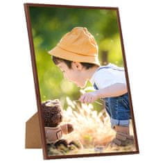 Greatstore Fotorámečky koláž 5 ks na zeď/stůl bronzové 29,7 x 42 cm MDF