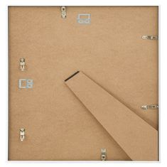 Greatstore Fotorámečky koláž 3 ks na zeď nebo stůl bílé 50 x 50 cm MDF