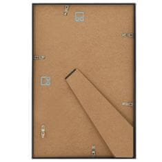 Greatstore Fotorámečky koláž 5 ks na zeď nebo stůl černé 59,4 x 84 cm MDF