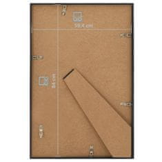 Greatstore Fotorámečky koláž 5 ks na zeď nebo stůl černé 59,4 x 84 cm MDF