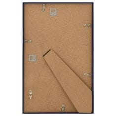 Greatstore Fotorámečky koláž 10 ks na zeď nebo stůl modré 13 x 18 cm MDF