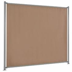 Greatstore Plotový dílec se 2 sloupky barva taupe 180 x 180 cm látkový