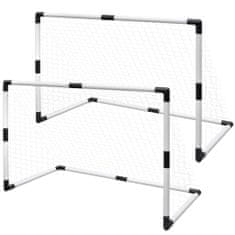 Vidaxl Set mini fotbalové branky 2 ks pro děti 91,5 x 48 x 61 cm