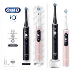 Oral-B magnetické zubní kartáčky iO Series 6 Duo Black / Pink Sand