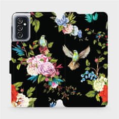 Mobiwear Flip pouzdro na mobil Samsung Galaxy M52 5G - VD09S Ptáčci a květy