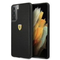 Ferrari FESPEHCS21MBK hard silikonové pouzdro Samsung Galaxy S21 PLUS 5G black On Track Perforated