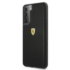 Ferrari FESPEHCS21MBK hard silikonové pouzdro Samsung Galaxy S21 PLUS 5G black On Track Perforated