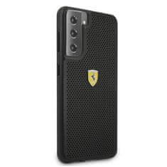 Ferrari FESPEHCS21MBK hard silikonové pouzdro Samsung Galaxy S21 PLUS 5G black On Track Perforated