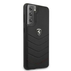 Ferrari FEHQUHCS21MBK hard silikonové pouzdro Samsung Galaxy S21 PLUS 5G black Off Track Quilted