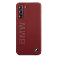 Bmw BMHCS21SSLBLRE hard silikonové pouzdro Samsung Galaxy S21 5G red Silicone Signature