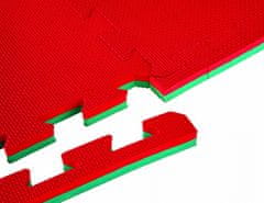 Tunturi Podložka BRUCE LEE Puzzle Mat Karate Red/Green
