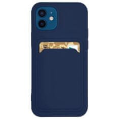 FORCELL Silikonové pouzdro s kapsou na karty Card Case pro Samsung Galaxy A22 4G , modrý, 9145576230114