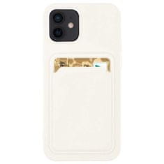 FORCELL Silikonové pouzdro s kapsou na karty Card Case pro Samsung Galaxy S21 Ultra 5G bílá, 9145576229156