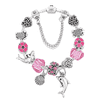 Růžový PANDORA náramek s kouzelným čarem - Model Pink Charm-1 - 22