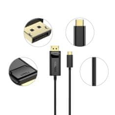 Choetech kabel USB-C / DisplayPort 4K 1.8m, černý