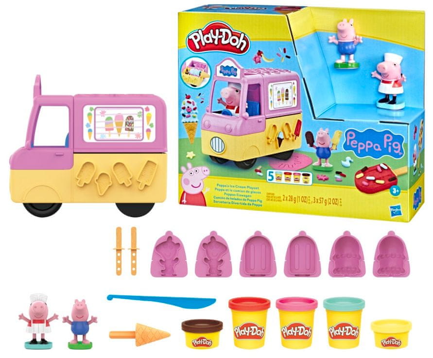 Play-Doh Peppa Pig hrací sada se zmrzlinou - rozbaleno