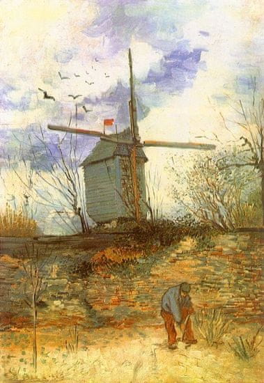 INFRADŮM Sálavý topný panel s potiskem "Vincent van Gogh Moulin de la Galette" 80x60cm, 500w