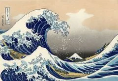 INFRADŮM Sálavý topný panel s potiskem "Japonská malba - Velká vlna" 80x60cm, 500w