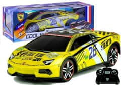 Lean-toys Auto Na Dálkové Ovládání Sportovní Dálkové Ovládání R/C Žluté