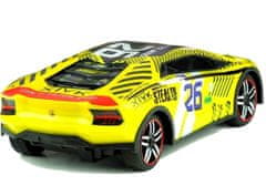 Lean-toys Auto Na Dálkové Ovládání Sportovní Dálkové Ovládání R/C Žluté