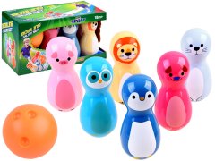 JOKOMISIADA Colorful Animal Bowling chrastítka 6 ks SP0687