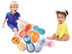 JOKOMISIADA Colorful Animal Bowling chrastítka 6 ks SP0687