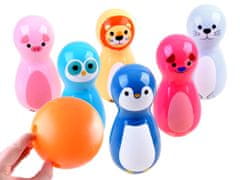 JOKOMISIADA Colorful Animal Bowling chrastítka 6 ks SP0687