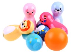 JOKOMISIADA Colorful Animal Bowling chrastítka 6 ks SP0687