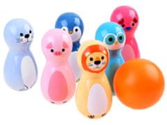 JOKOMISIADA Colorful Animal Bowling chrastítka 6 ks SP0687