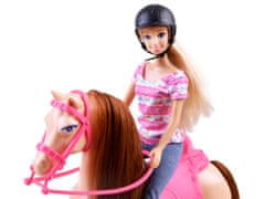 JOKOMISIADA Anlily Doll Jockey s koněm + doplňky ZA3919