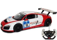 Lean-toys Auto R/C Audi R8 Lms Rastar 1:14 Bílo-Červená