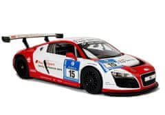 Lean-toys Auto R/C Audi R8 Lms Rastar 1:14 Bílo-Červená