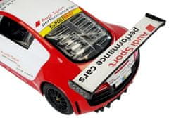 Lean-toys Auto R/C Audi R8 Lms Rastar 1:14 Bílo-Červená