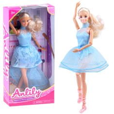 JOKOMISIADA Tanečnice Anlily Doll v modrých šatech ZA3920