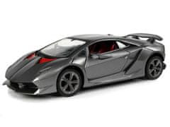 Lean-toys Sportovní Auto R/C 1:24 Lamborghini Silver 2.4 G