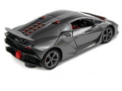 Lean-toys Sportovní Auto R/C 1:24 Lamborghini Silver 2.4 G