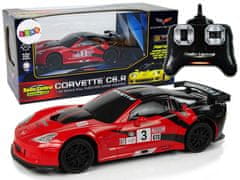 shumee Sportovní vůz R/C 1:24 Corvette C6.R Červená 2,4 G Světla