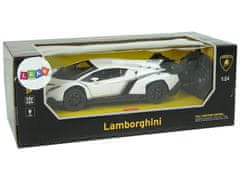 Lean-toys Sportovní Auto R/C 1:24 Lamborghini Veneno Bílá 2.