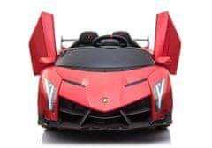 Lean-toys Auto Na Akumulátor Lamborghini Veneno Červené