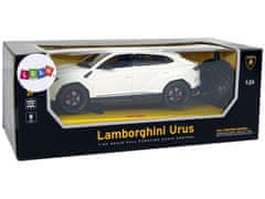 Lean-toys Auto R/C 1:24 Lamborghini Urus Bílá 2.4 G Světla