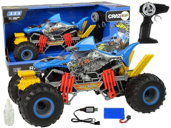 Lean-toys Auto Off-Road Shark Na Dálkové Ovládání 1:10 2,4G Ni