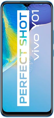 VIVO Y01 výkonný telefon luxusní výbava procesor MediaTek Helio P35 čtečka otisku prstů fotoaparát 13Mpx OS Android 11 FunTouch 11.1 IP52 přední kamera 16Mpx luxusní design elegantní výkonný telefon fotomobil 3GB RAM 32ROM výkonná baterie dlouhá výdřž rychlý výkon dedikovaný slot na paměťové karty Dual SIM