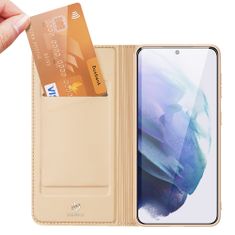 Dux Ducis Skin knížkové pouzdro na Samsung Galaxy S22 PLUS 5G gold