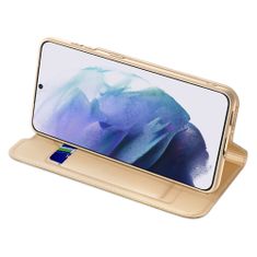 Dux Ducis Skin knížkové pouzdro na Samsung Galaxy S22 PLUS 5G gold