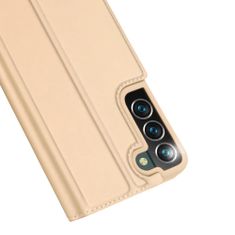 Dux Ducis Skin knížkové pouzdro na Samsung Galaxy S22 PLUS 5G gold