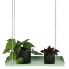 Vidaxl Esschert Design Závěsný podnos na rostliny, obdélníkový, zelený, S