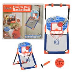 Greatstore Dětská multifunkční basketbalová hrací sada na zem i na dveře