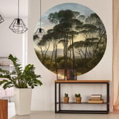 Vidaxl WallArt Kulatá nástěnná malba Deštník Pines in Italy, 190 cm