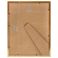 Greatstore Fotorámečky koláž 10 ks na zeď nebo stůl zlaté 13 x 18 cm MDF